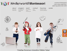 Tablet Screenshot of kinderworldmontessori.com